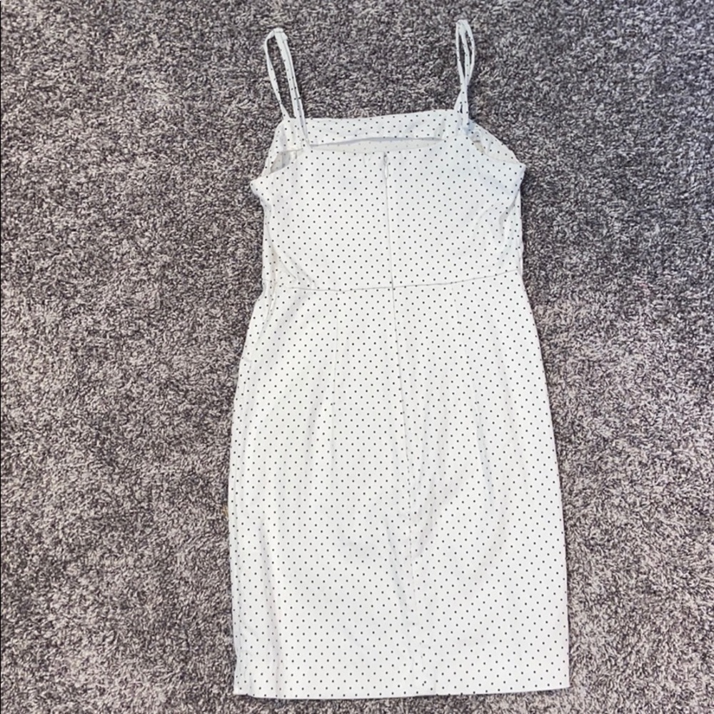 🦃🌸White & black polka dot dress🌸 - Picture 3 of 4